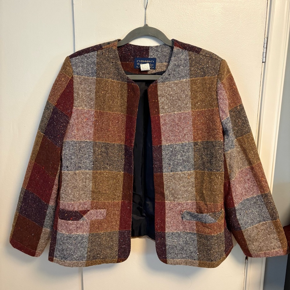 Vintage Plaid Blazer